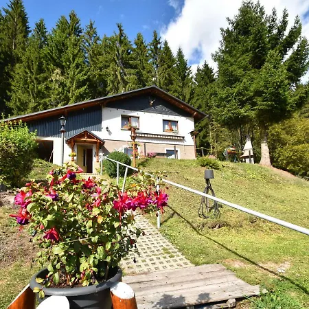 Detached Holiday In The Thuringian Forest With A Fantastic View Stutzerbach